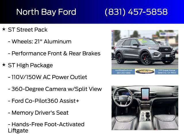 Certified 2021 Ford Explorer ST w/ Equipment Group 401A AWD/4WD image 8