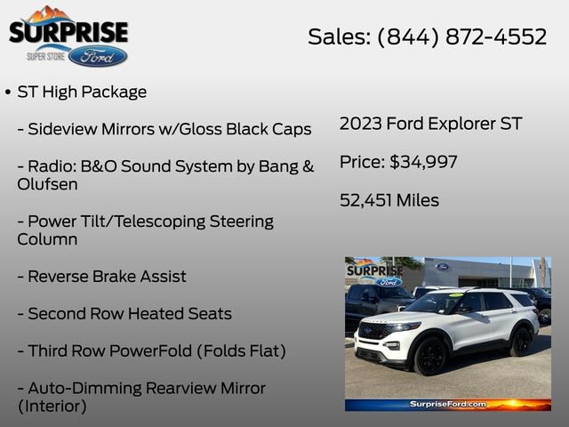 Certified 2023 Ford Explorer ST w/ Equipment Group 401A AWD/4WD image 20
