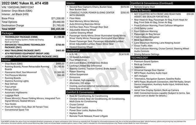 Used 2022 GMC Yukon XL AT4 w/ Technology Package AWD/4WD image 2