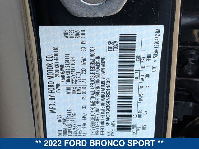 Certified 2022 Ford Bronco Sport Big Bend image 25