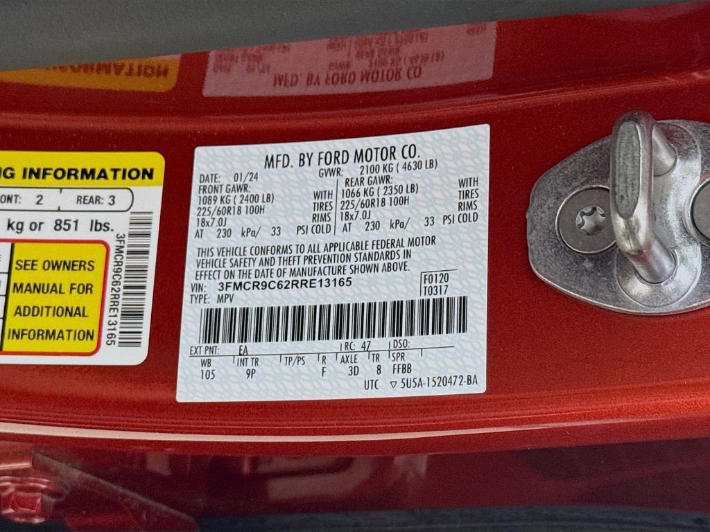 Certified 2024 Ford Bronco Sport Outer Banks w/ Tech Package image 33