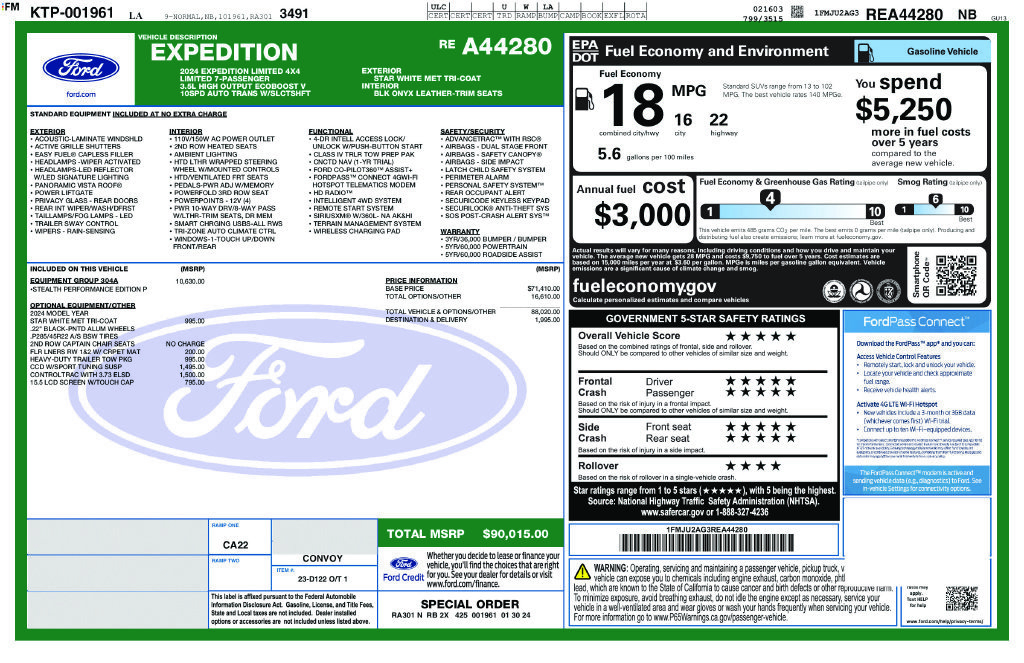 Certified 2024 Ford Expedition Limited AWD/4WD image 2