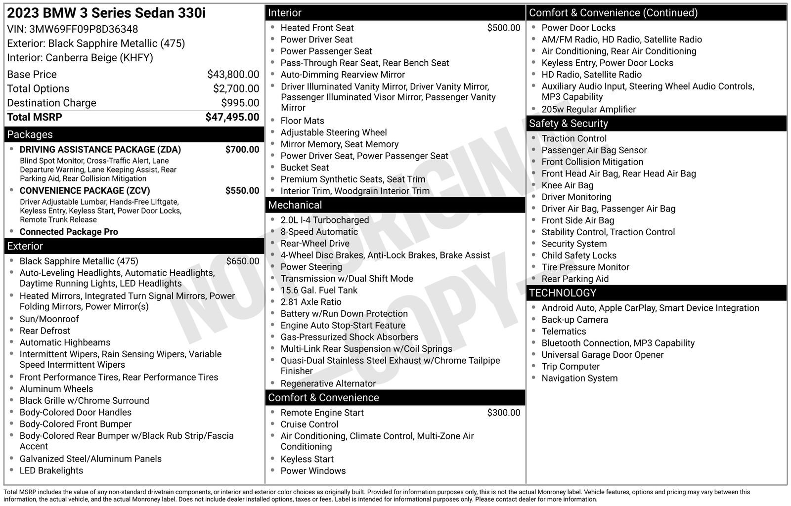 Used 2023 BMW 330i Sedan RWD image 43