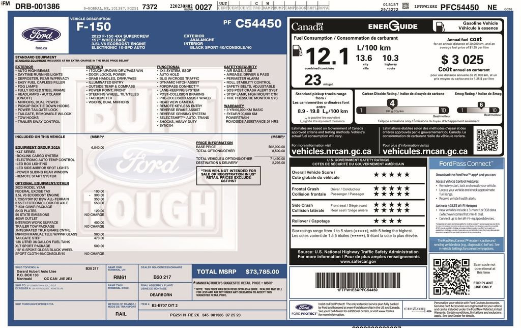 Certified 2023 Ford F150 XLT w/ Equipment Group 302A High AWD/4WD image 5