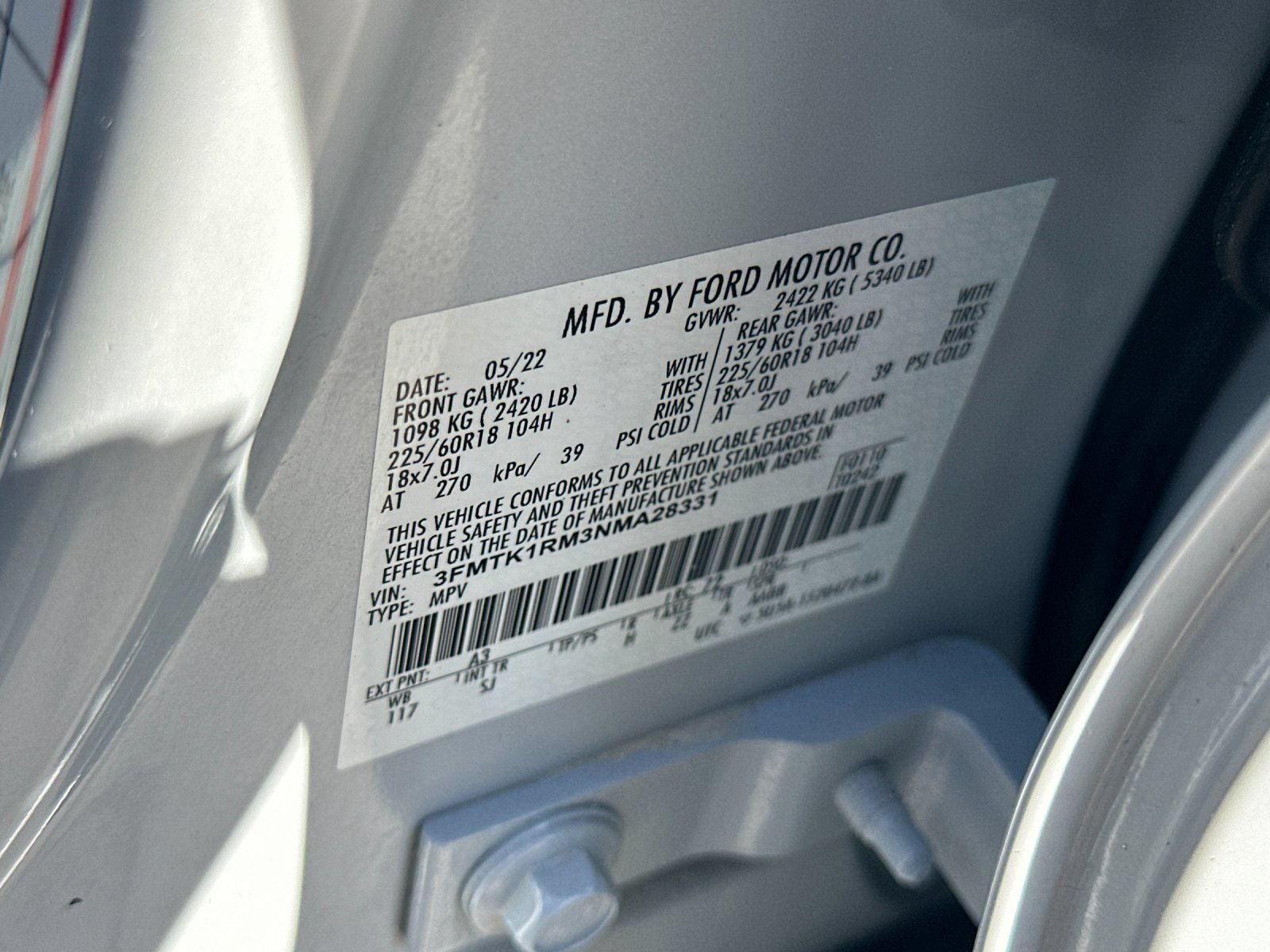 Certified 2022 Ford Mustang Mach-E Select RWD image 29