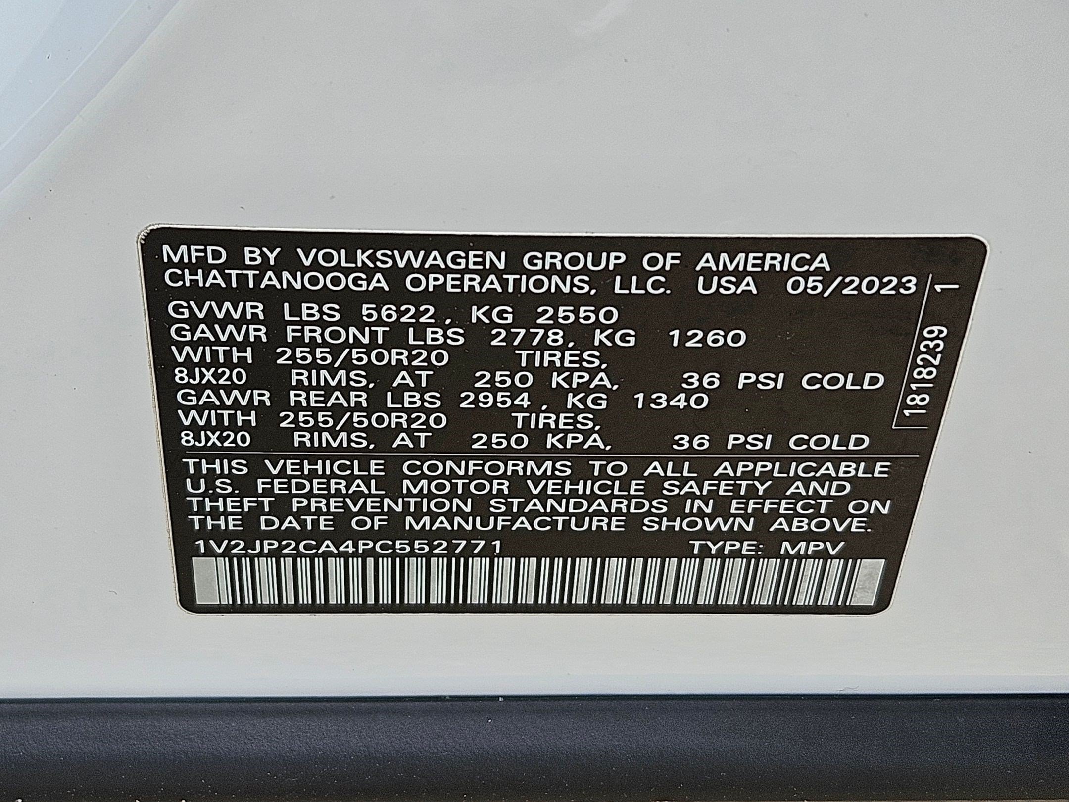 Used 2023 Volkswagen Atlas SE w/ Panoramic Sunroof Package FWD image 35