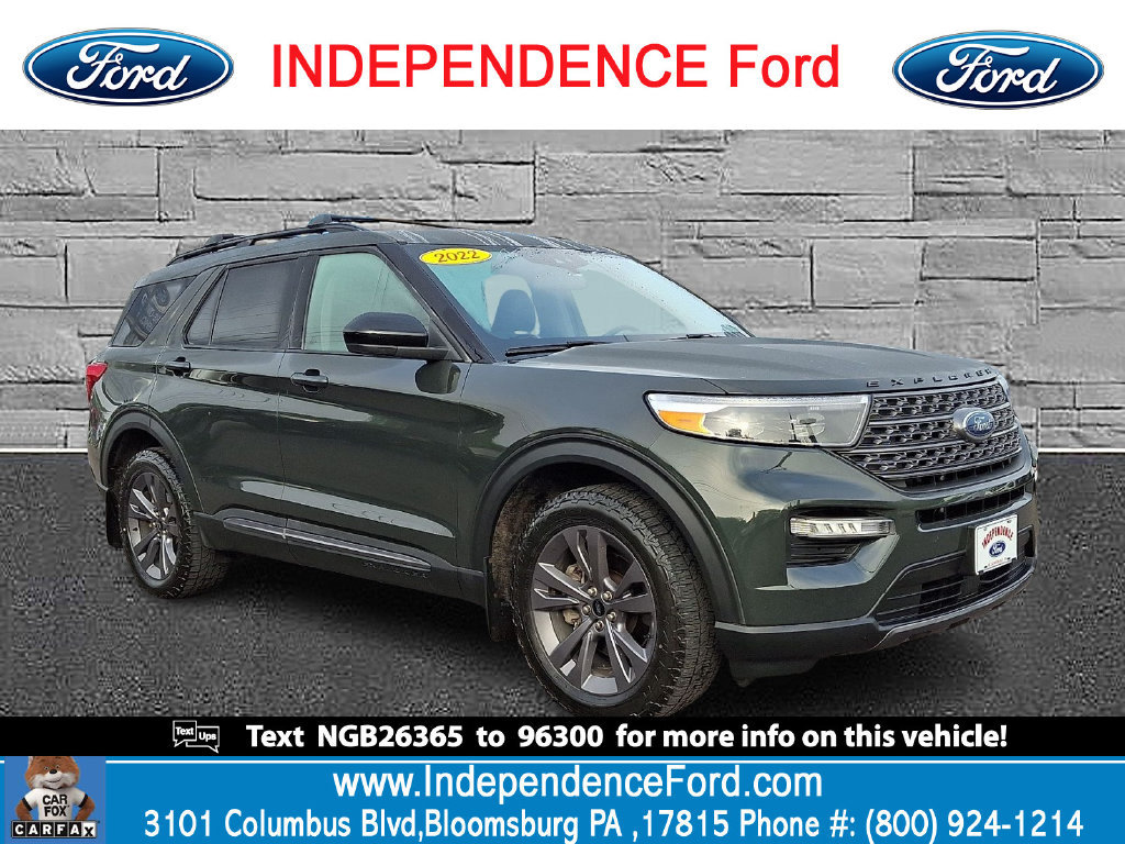 Certified 2022 Ford Explorer XLT w/ Equipment Group 202A