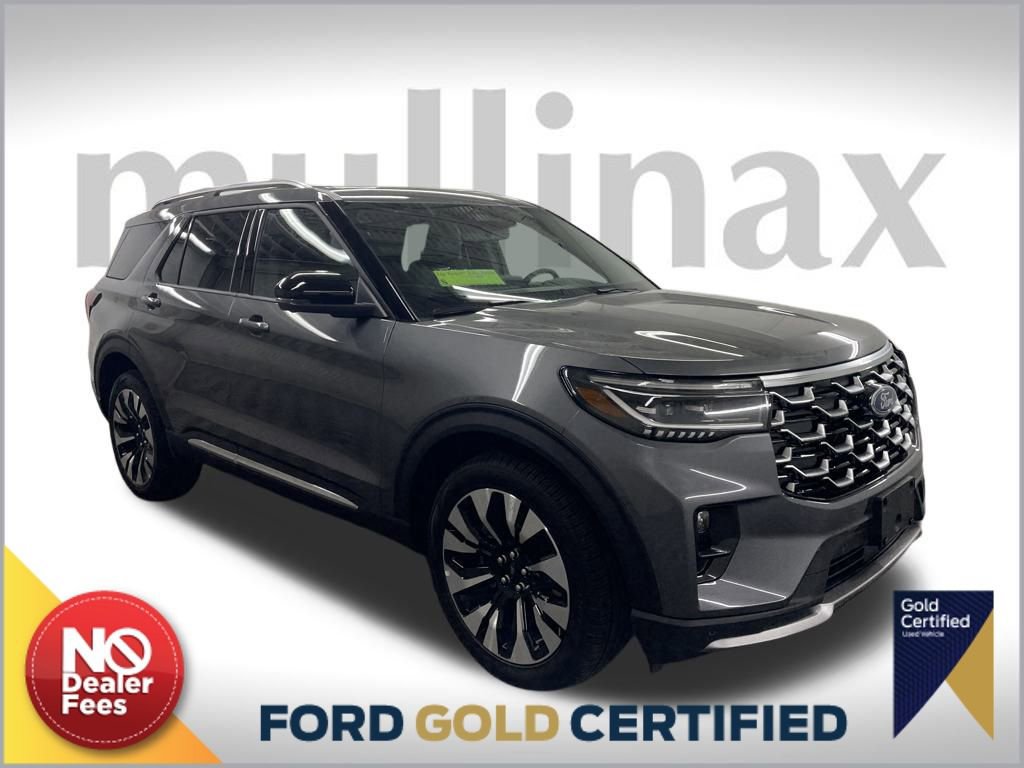 Certified 2025 Ford Explorer Platinum w/ LUX Leather Package