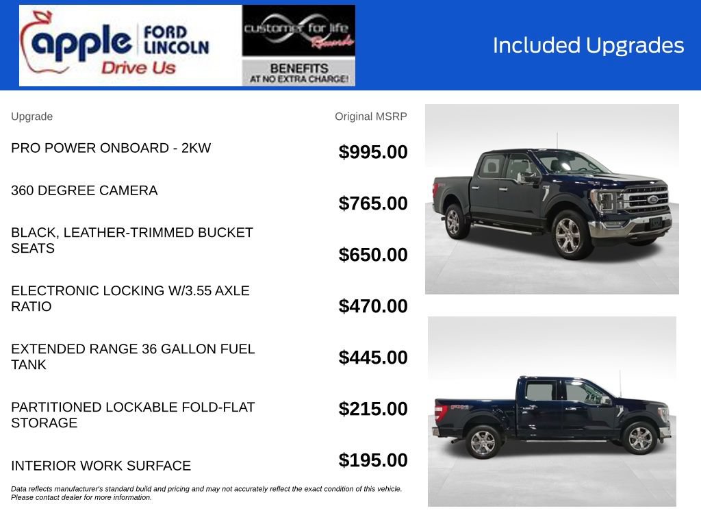 Certified 2022 Ford F150 Lariat w/ Equipment Group 502A High AWD/4WD image 5