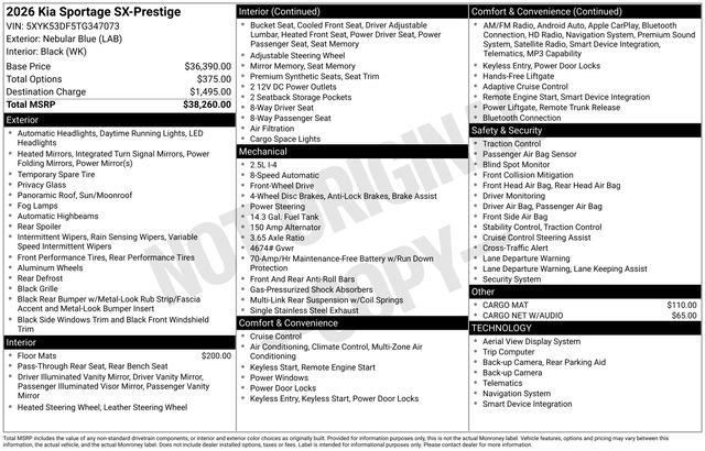 Used 2026 Kia Sportage SX FWD image 38
