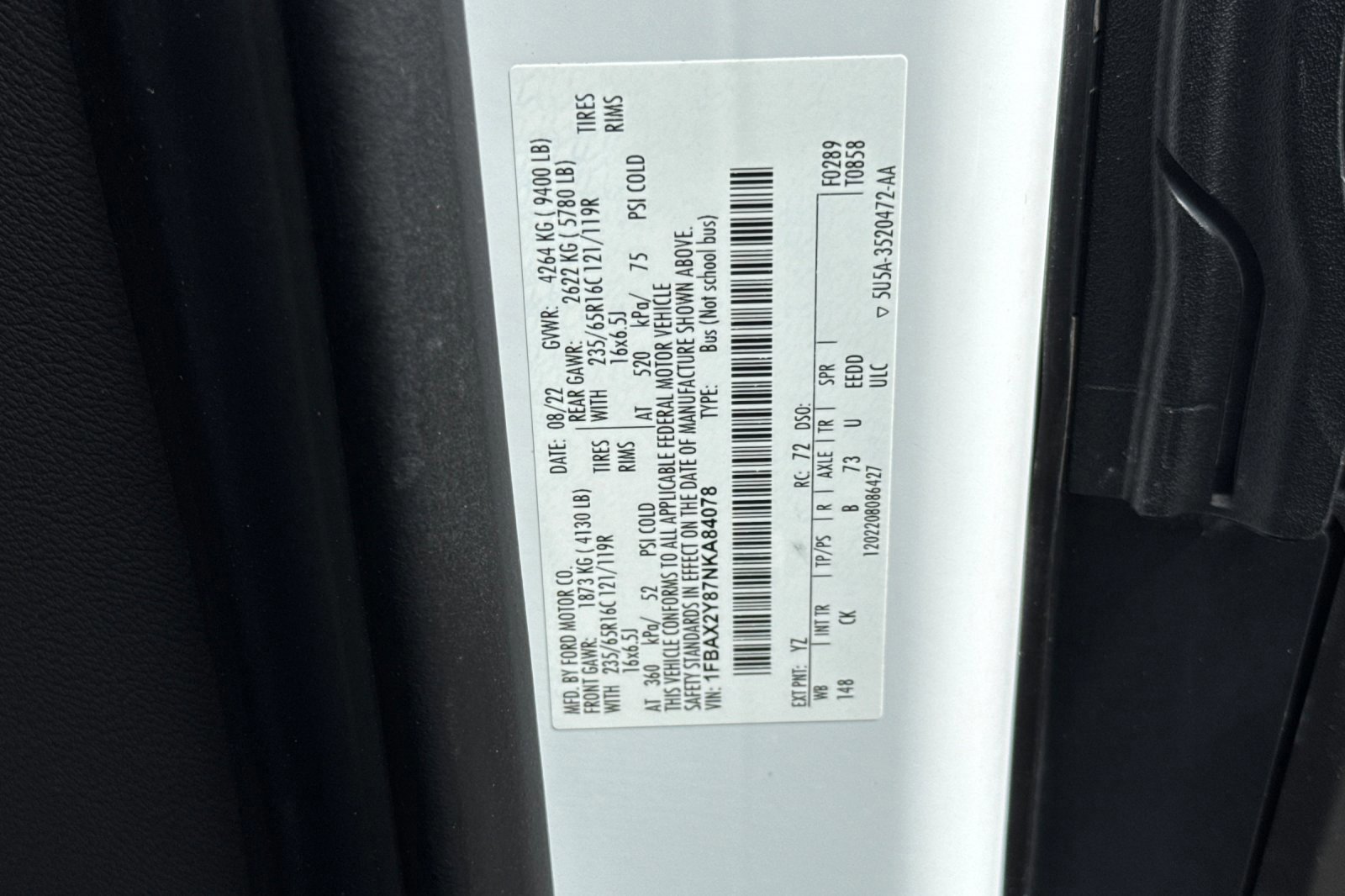 Certified 2022 Ford Transit 350 XLT image 30