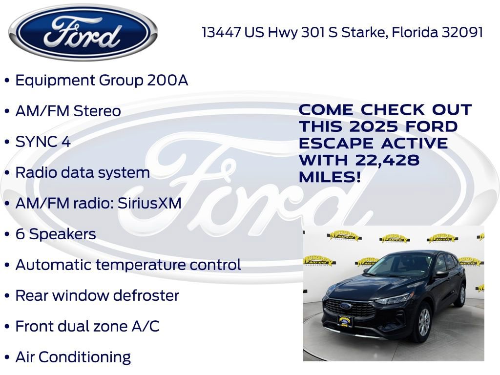 Certified 2025 Ford Escape Active AWD/4WD image 17