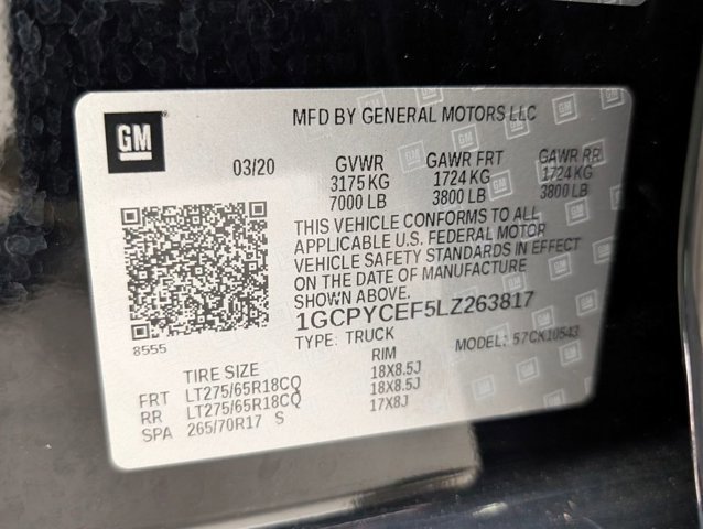 Used 2020 Chevrolet Silverado 1500 Custom Trail Boss w/ Custom Convenience Package image 10