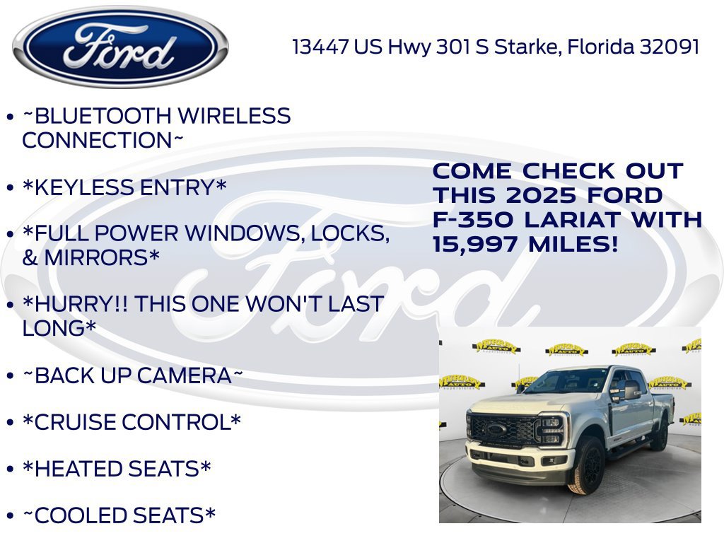 Certified 2025 Ford F350 Lariat w/ Lariat Ultimate Package AWD/4WD image 12
