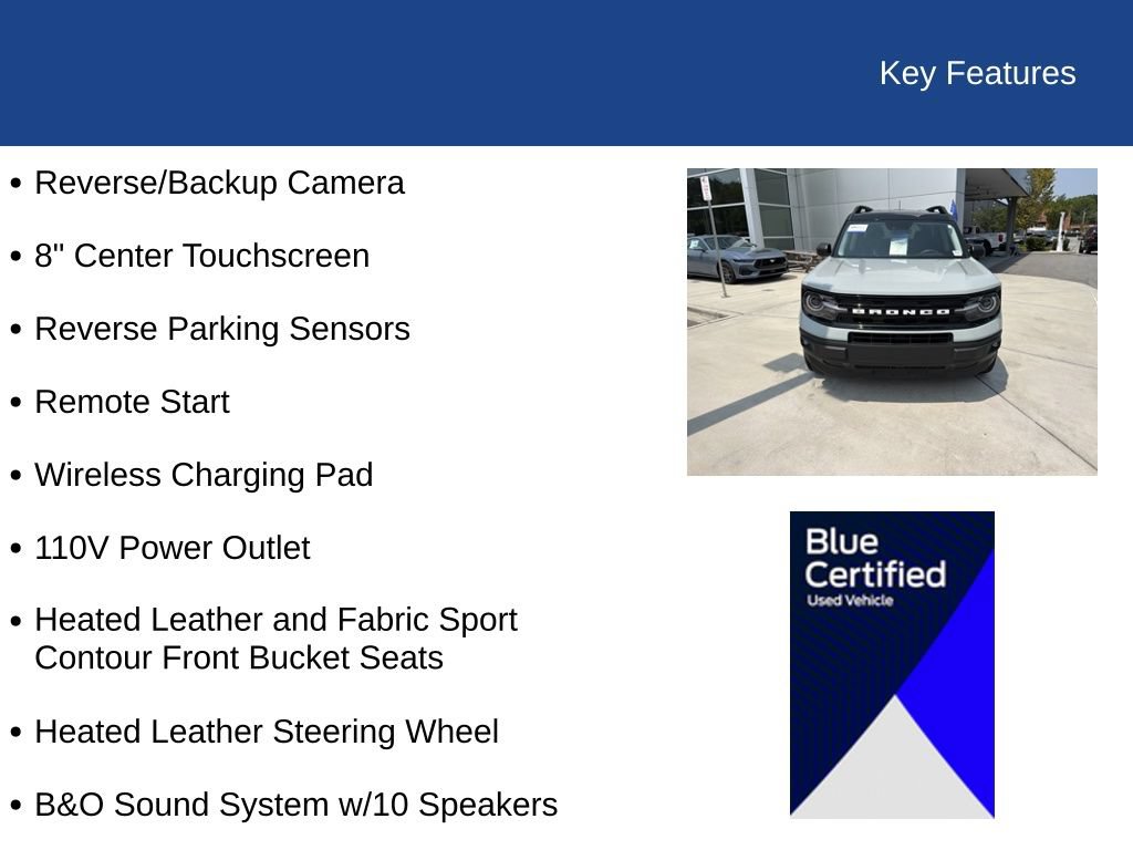 Certified 2022 Ford Bronco Sport Outer Banks w/ Tech Package AWD/4WD image 34