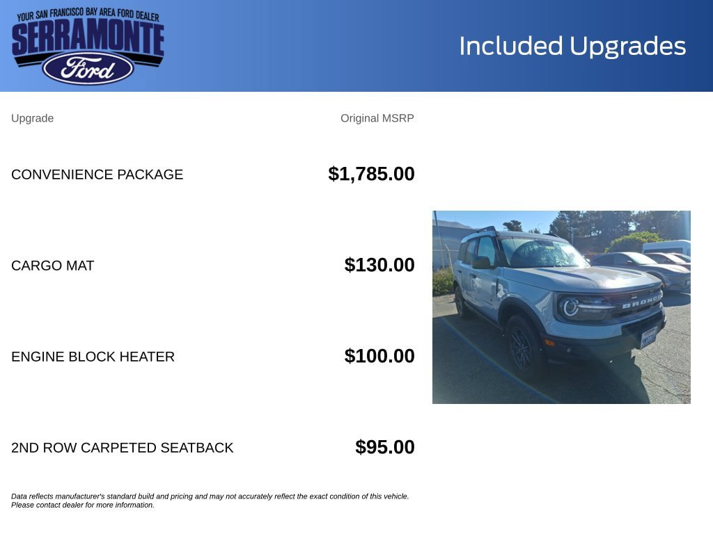 Certified 2023 Ford Bronco Sport Big Bend w/ Convenience Package AWD/4WD image 19