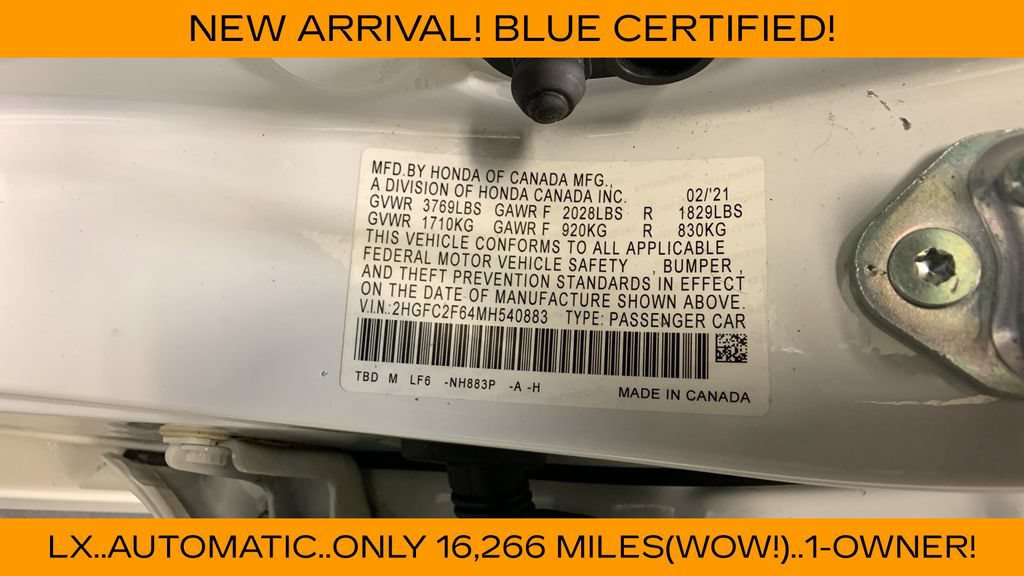 Used 2021 Honda Civic LX image 37