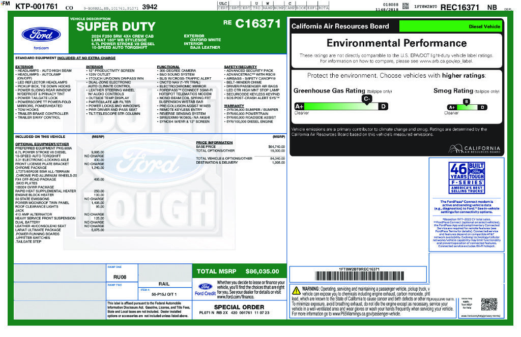 Certified 2024 Ford F250 Lariat w/ Lariat Ultimate Package AWD/4WD image 26