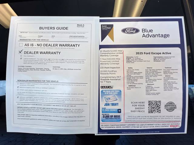 Certified 2025 Ford Escape Active AWD/4WD image 30