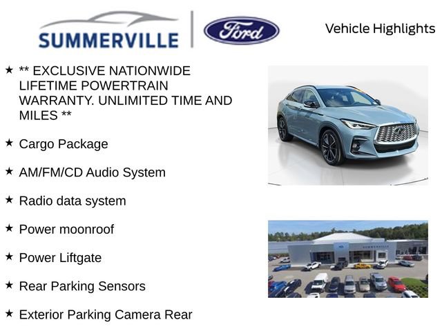 Used 2022 INFINITI QX55 Luxe w/ Cargo Package AWD/4WD video 2