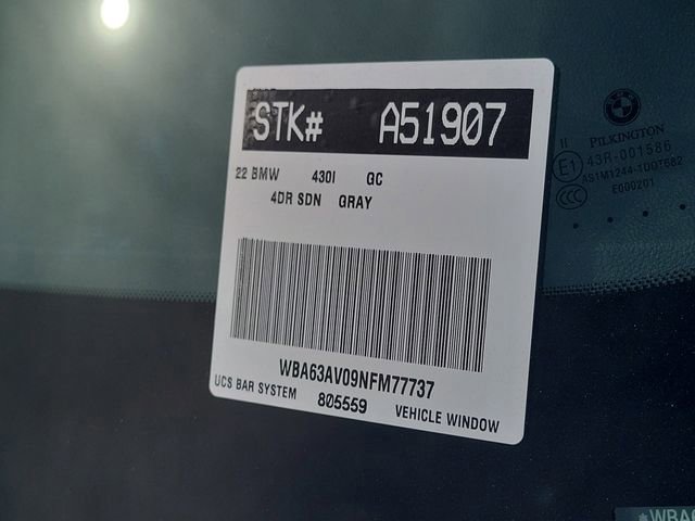 Used 2022 BMW 430i Gran Coupe w/ M Sport Package image 33