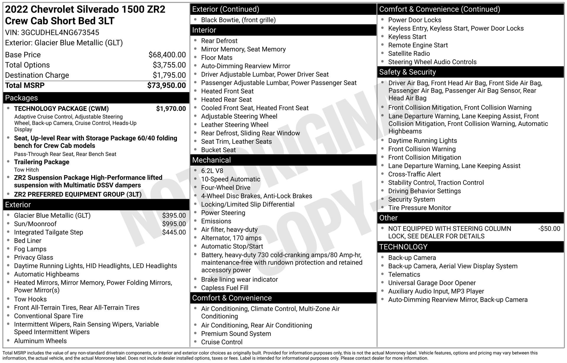 Used 2022 Chevrolet Silverado 1500 ZR2 w/ Technology Package image 45