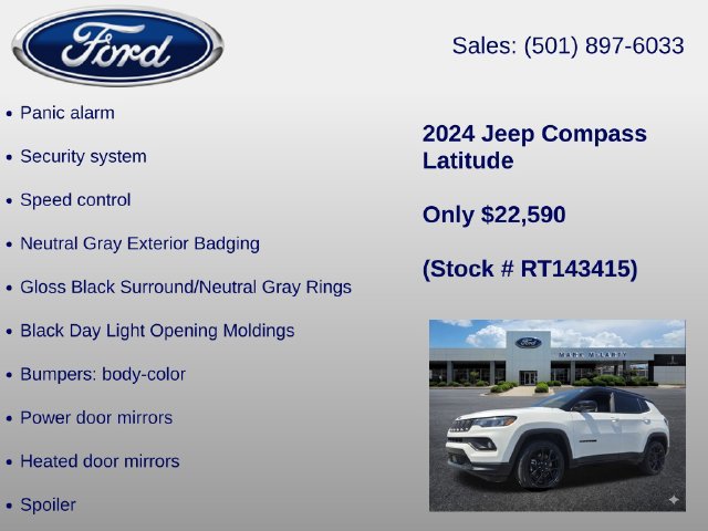 Used 2024 Jeep Compass Latitude w/ Altitude Special Edition AWD/4WD image 30