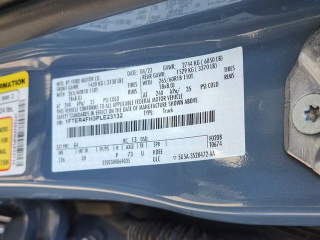 Certified 2023 Ford Ranger XLT w/ Equipment Group 302A High image 33