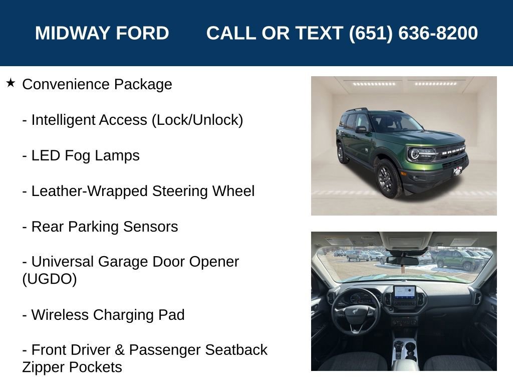 Certified 2023 Ford Bronco Sport Big Bend w/ Convenience Package image 13