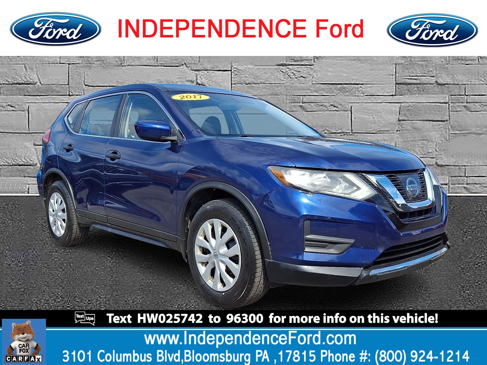 Used 2017 Nissan Rogue S image 1