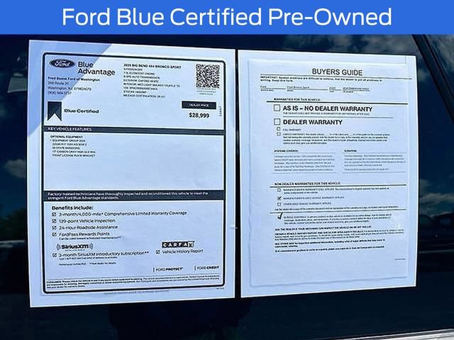Certified 2025 Ford Bronco Sport Big Bend AWD/4WD image 39