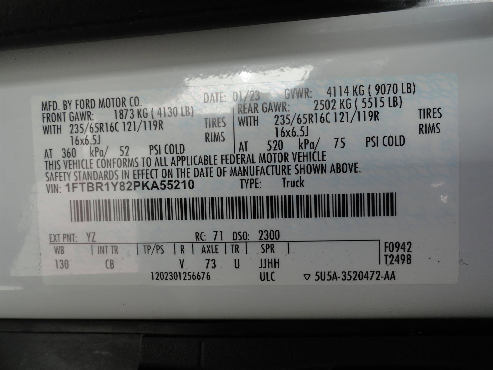 Certified 2023 Ford Transit 250 Low Roof w/ Exterior Upgrade Package RWD image 22