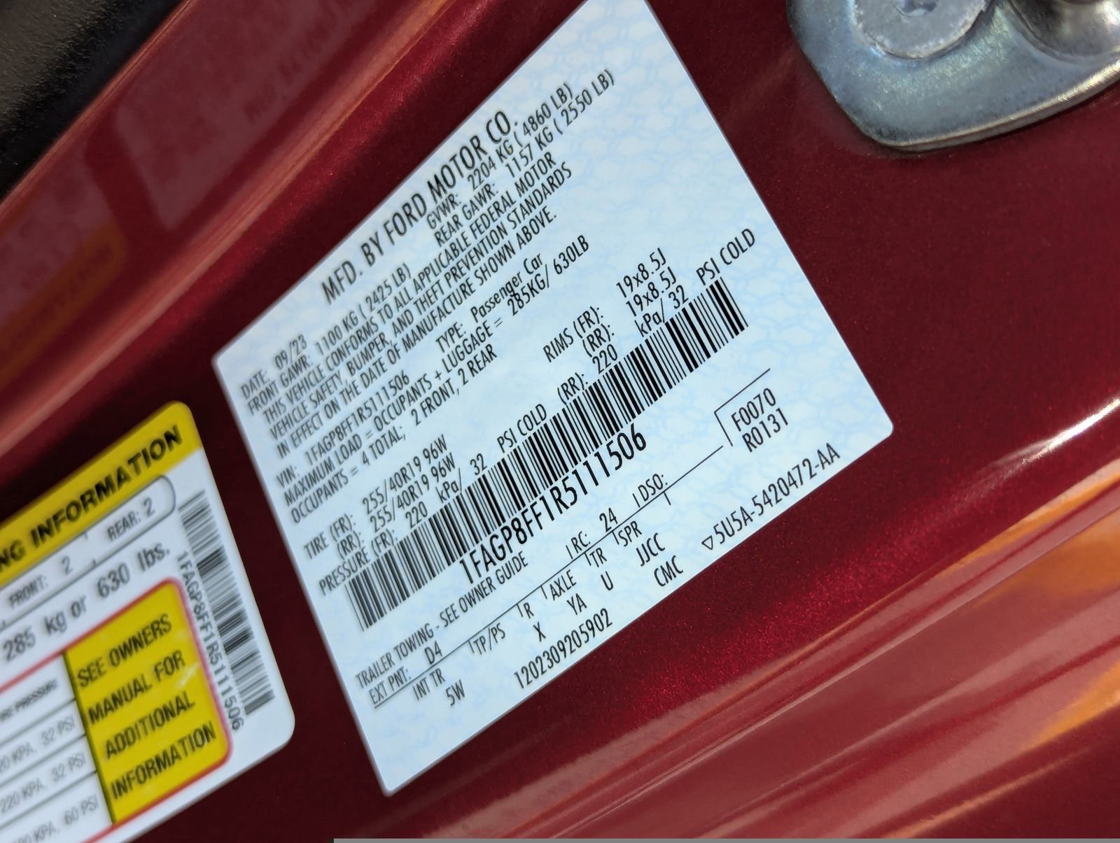 Certified 2024 Ford Mustang GT Premium RWD image 37