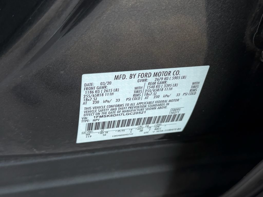 Certified 2020 Ford Explorer XLT w/ Equipment Group 202A AWD/4WD image 18