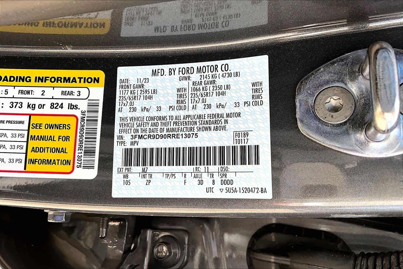 Certified 2024 Ford Bronco Sport Badlands w/ Premium Package AWD/4WD image 34