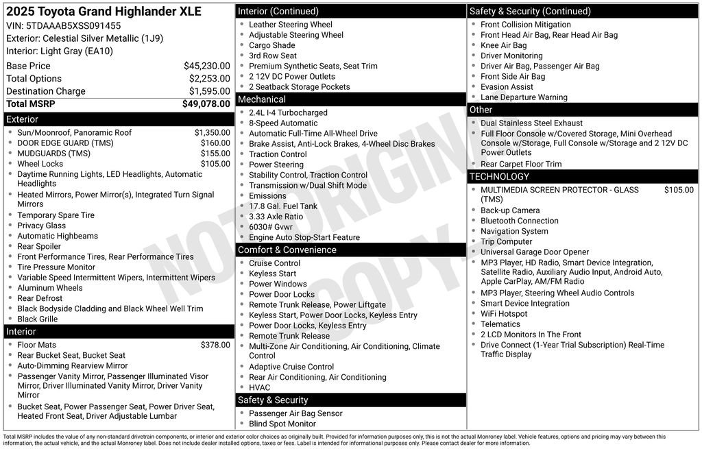 Used 2025 Toyota Grand Highlander AWD image 29