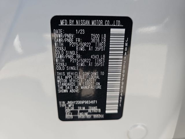 Used 2023 Nissan Armada Platinum w/ Captain's Chairs Package AWD/4WD image 34