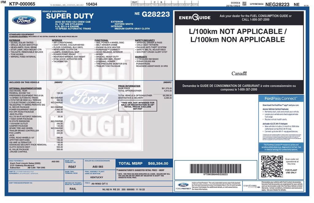 Certified 2022 Ford F350 XL w/ Power Equipment Group AWD/4WD image 3