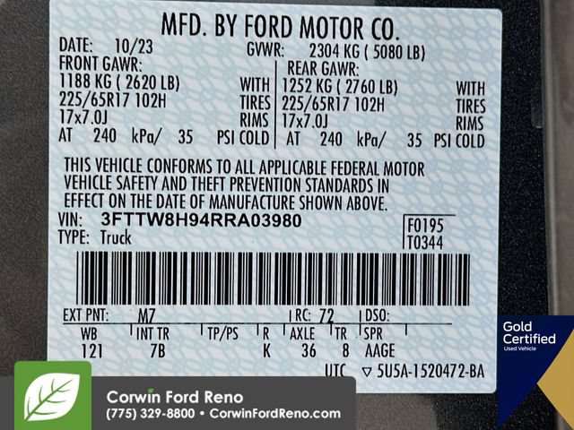 Certified 2024 Ford Maverick XLT w/ XLT Luxury Package FWD image 33