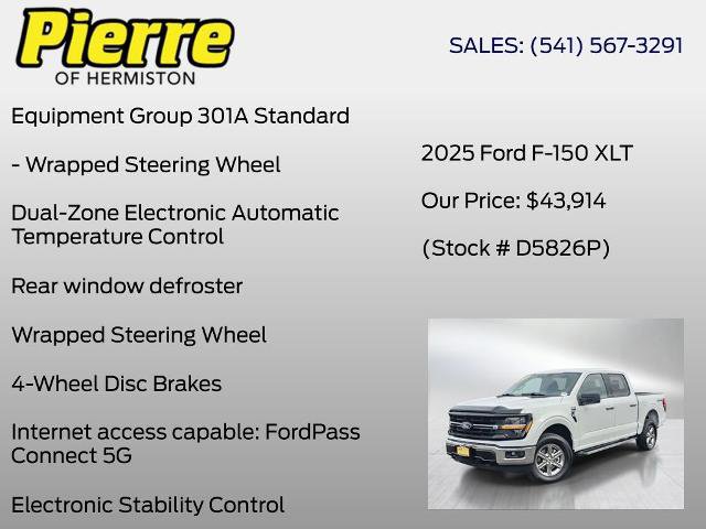 Certified 2025 Ford F150 XLT w/ Equipment Group 301A Standard AWD/4WD image 13