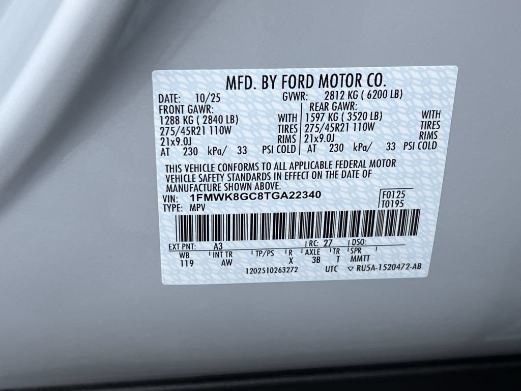 Certified 2026 Ford Explorer ST AWD/4WD image 44