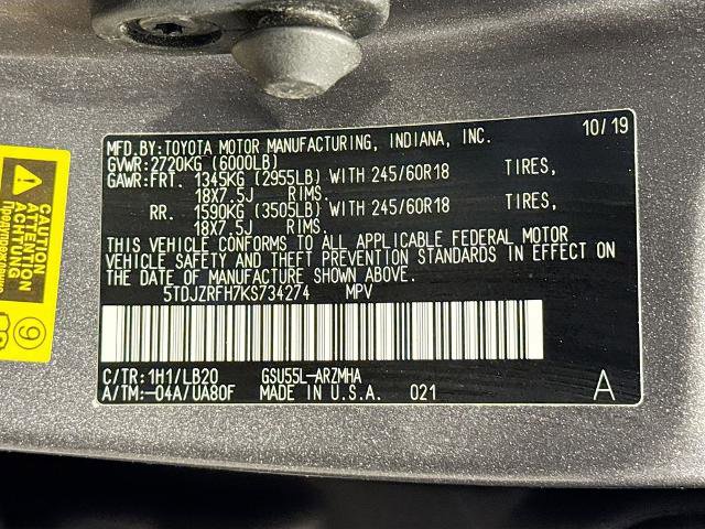 Used 2019 Toyota Highlander XLE AWD/4WD image 24