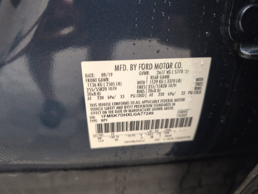 Certified 2020 Ford Explorer XLT w/ Equipment Group 202A RWD image 40