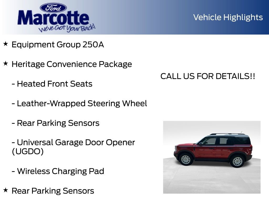 Certified 2023 Ford Bronco Sport Heritage w/ Heritage Convenience Package AWD/4WD image 9