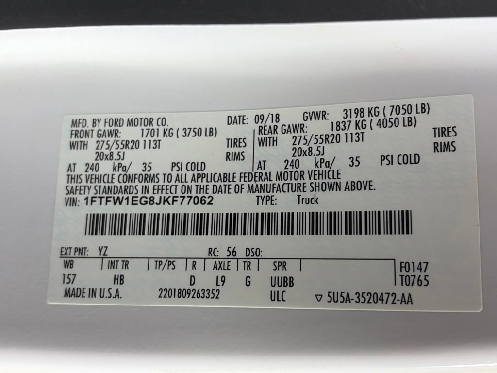 Certified 2018 Ford F150 Lariat w/ Equipment Group 502A Luxury image 9