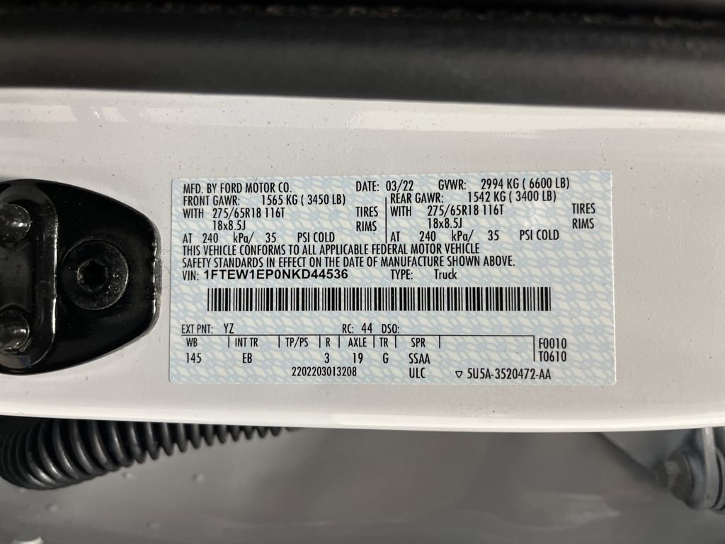 Certified 2022 Ford F150 Lariat w/ Equipment Group 501A Mid image 45