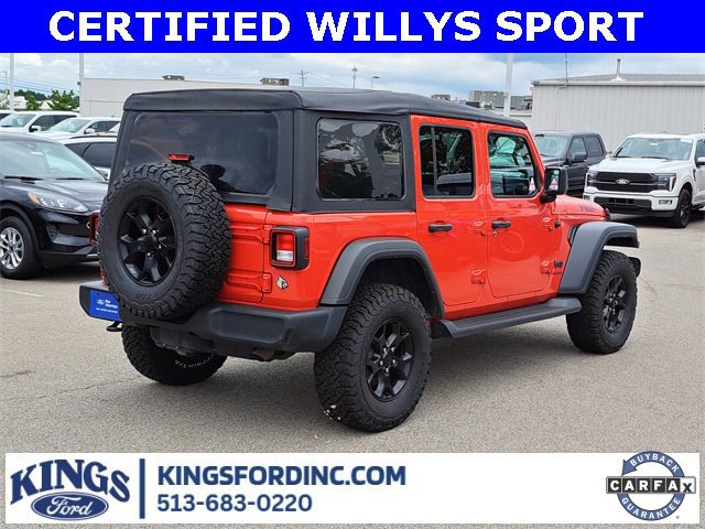 Used 2022 Jeep Wrangler Unlimited Willys image 5
