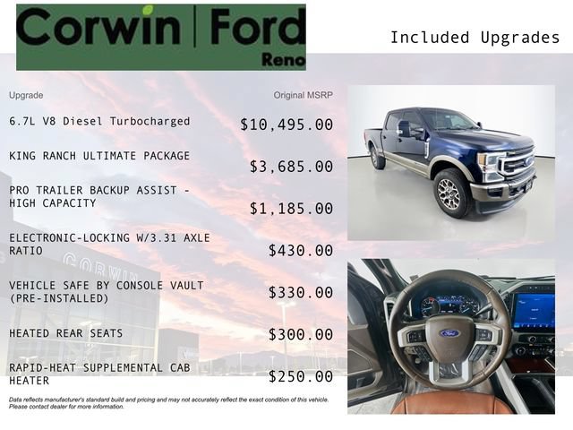 Certified 2022 Ford F250 King Ranch w/ King Ranch Ultimate Package AWD/4WD image 3