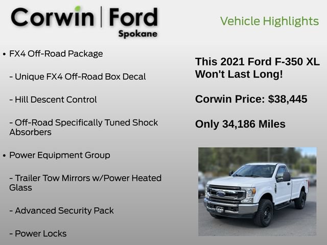 Certified 2021 Ford F350 XL w/ Power Equipment Group AWD/4WD image 7