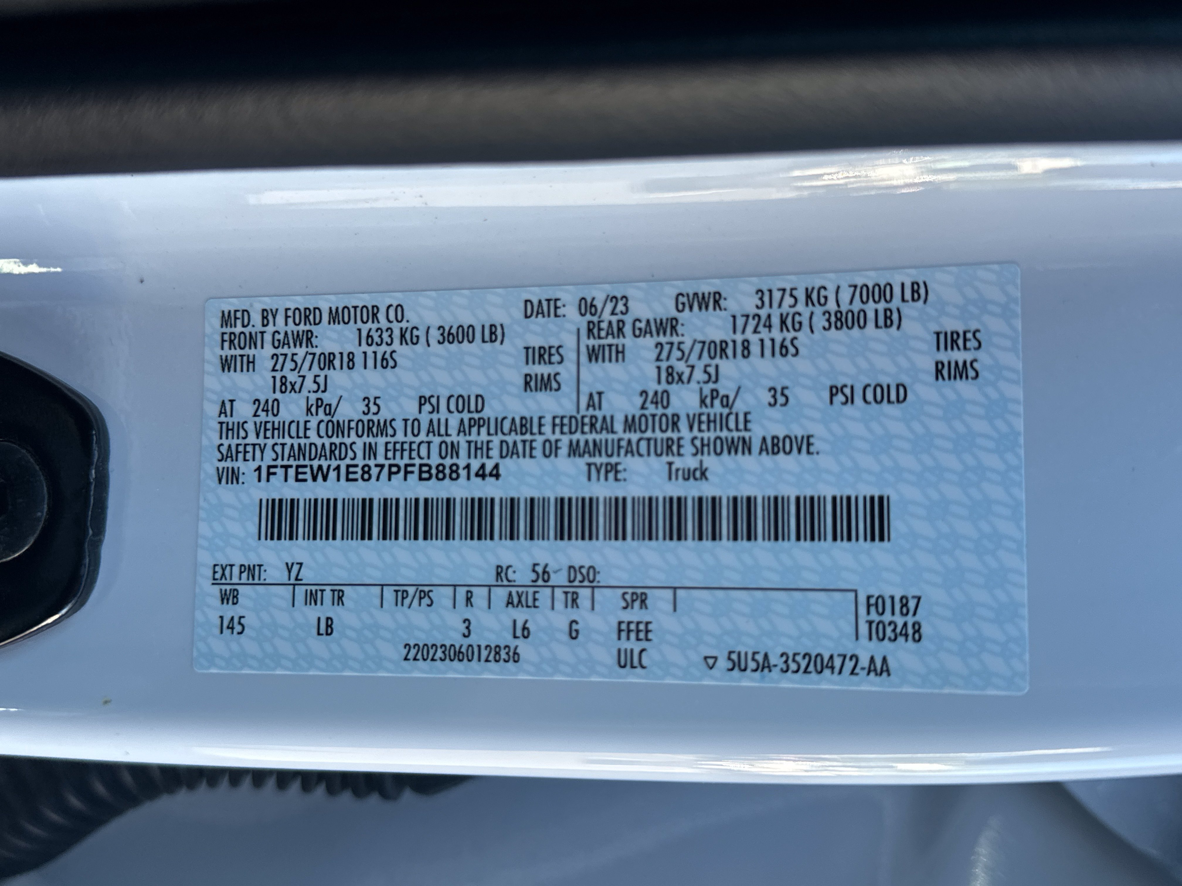 Certified 2023 Ford F150 Tremor w/ Trailer Tow Package AWD/4WD image 34